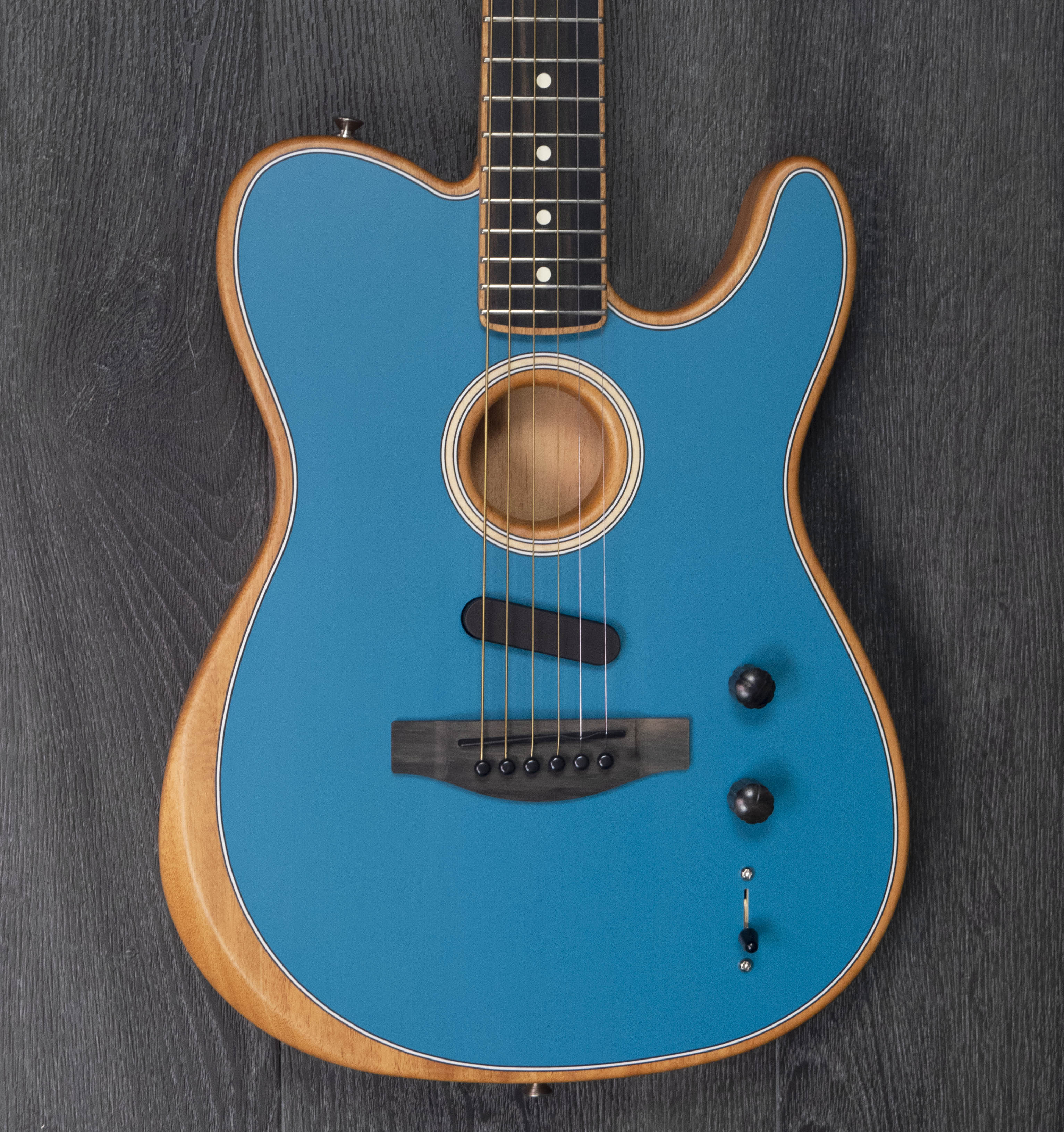 Fender Limited Edition American Acoustasonic Telecaster, Channel-Bound  Neck, Ocean Turquoise