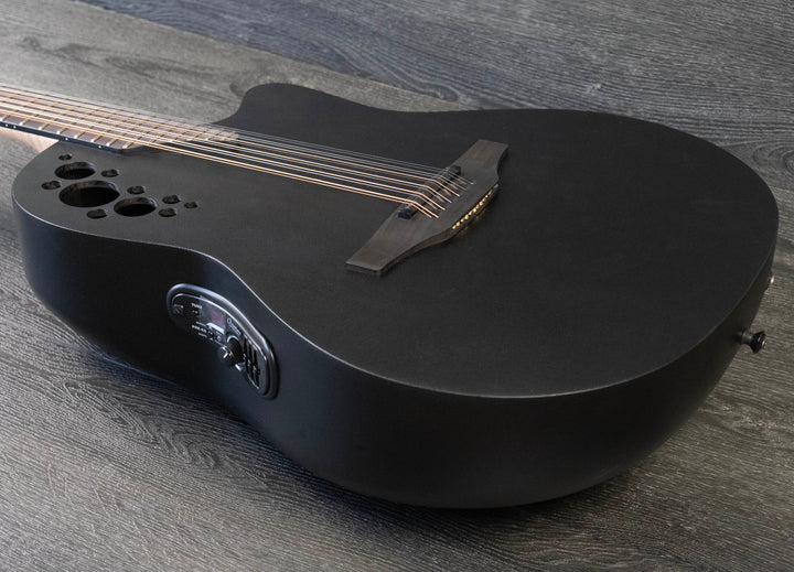 Ovation 2058TX-5-G 12-String, Deep Contour, Black Textured
