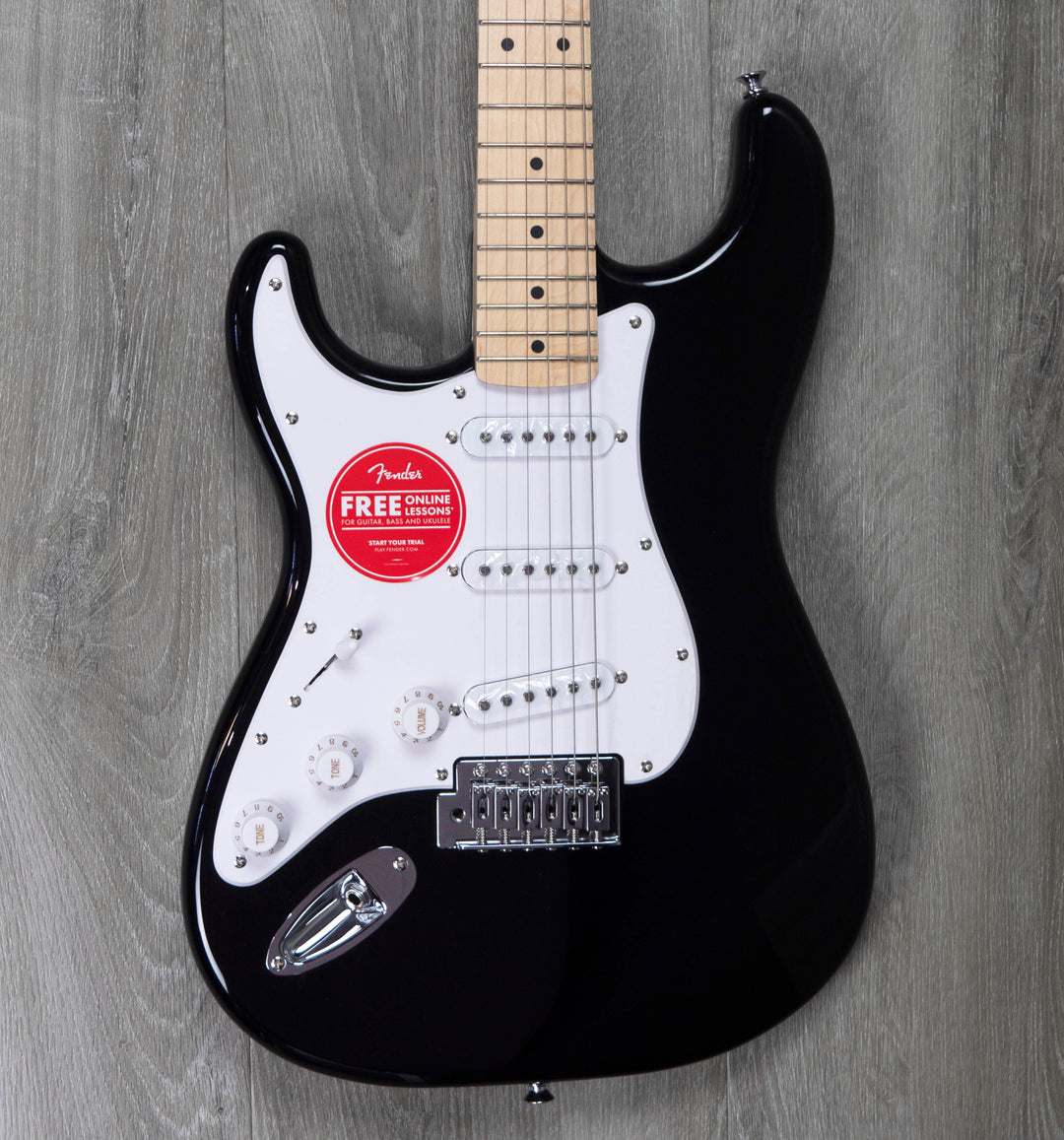 Squier Sonic Stratocaster pour gaucher, touche en laurier, noire