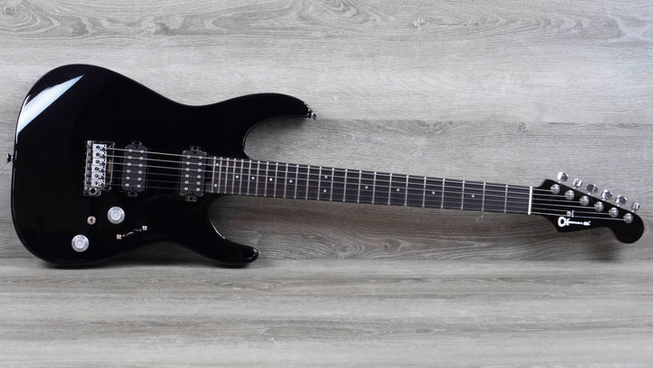 Charvel Pro-Mod Plus DK24 HH 2PT EB, Ebony Fingerboard - Raven Black
