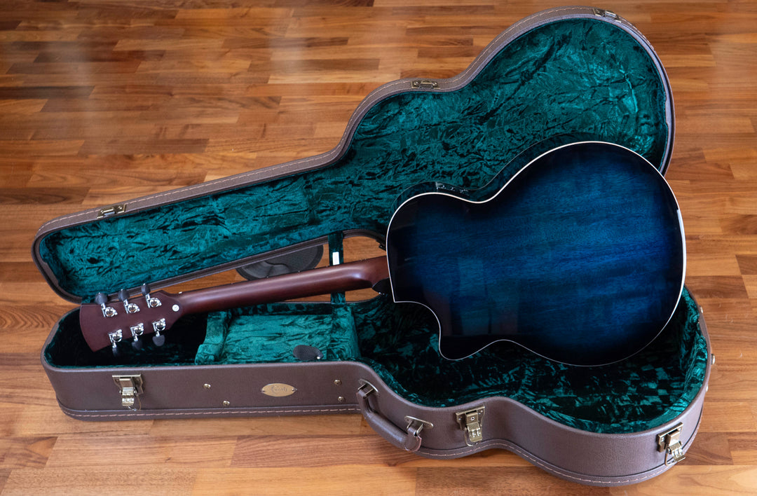 Faith Blue Moon Burst Venus Électro-Acoustique, Tout Solide Java Mango