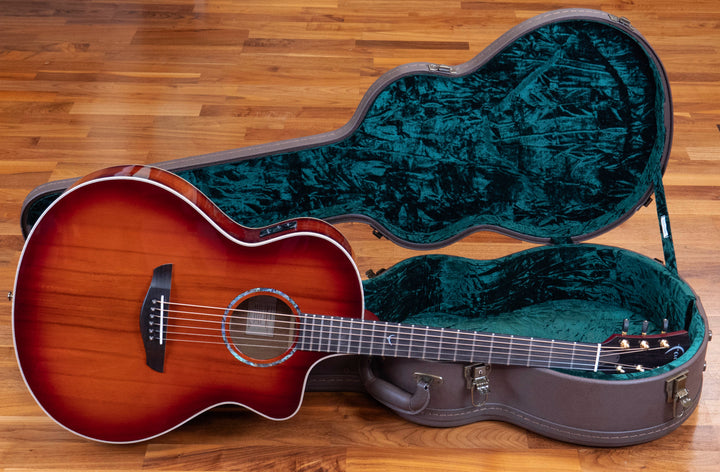 Faith Blood Moon Burst Neptune Électro-acoustique, tout solide Trembesi indonésien