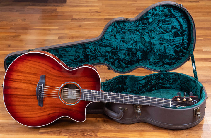 Faith Blood Moon Burst Venus Électro-Acoustique, Trembesi Indonésien Tout Solide