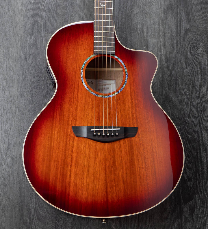 Faith Blood Moon Burst Neptune Électro-acoustique, tout solide Trembesi indonésien