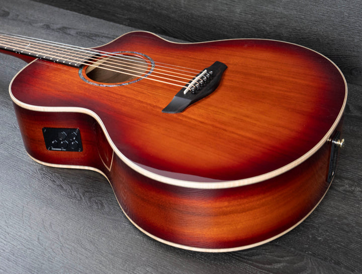 Faith Blood Moon Burst Neptune Électro-acoustique, tout solide Trembesi indonésien