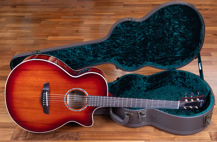 Faith Blood Moon Burst Venus Électro-Acoustique, Trembesi Indonésien Tout Solide