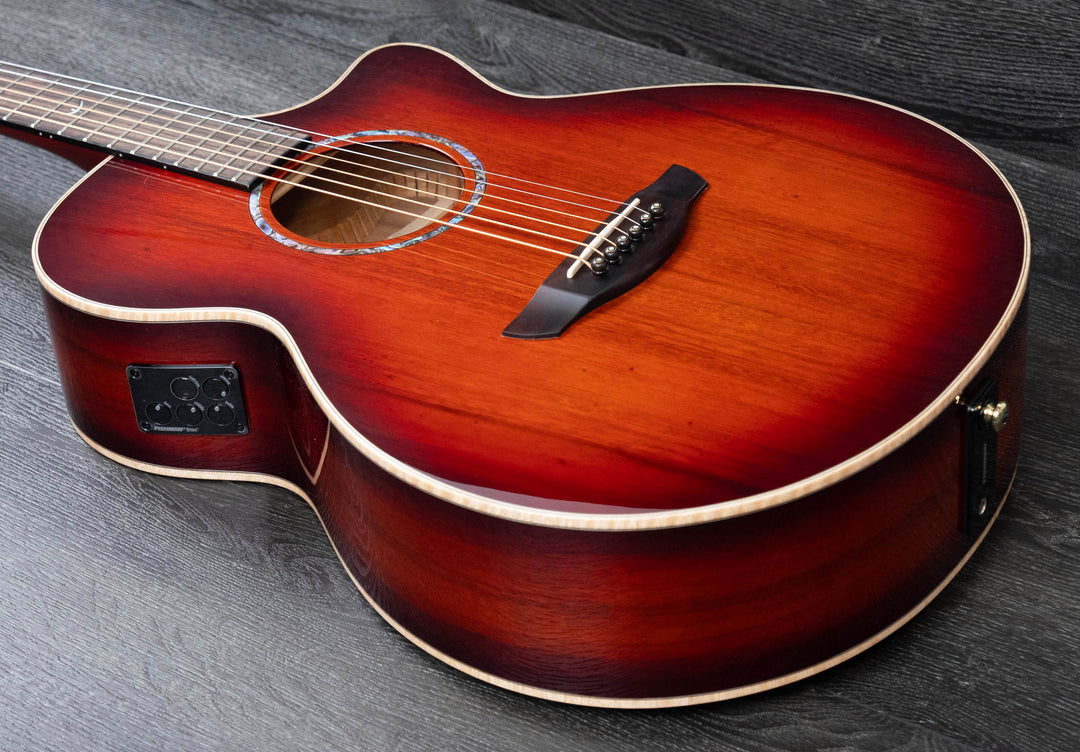 Faith Blood Moon Burst Venus Électro-Acoustique, Trembesi Indonésien Tout Solide