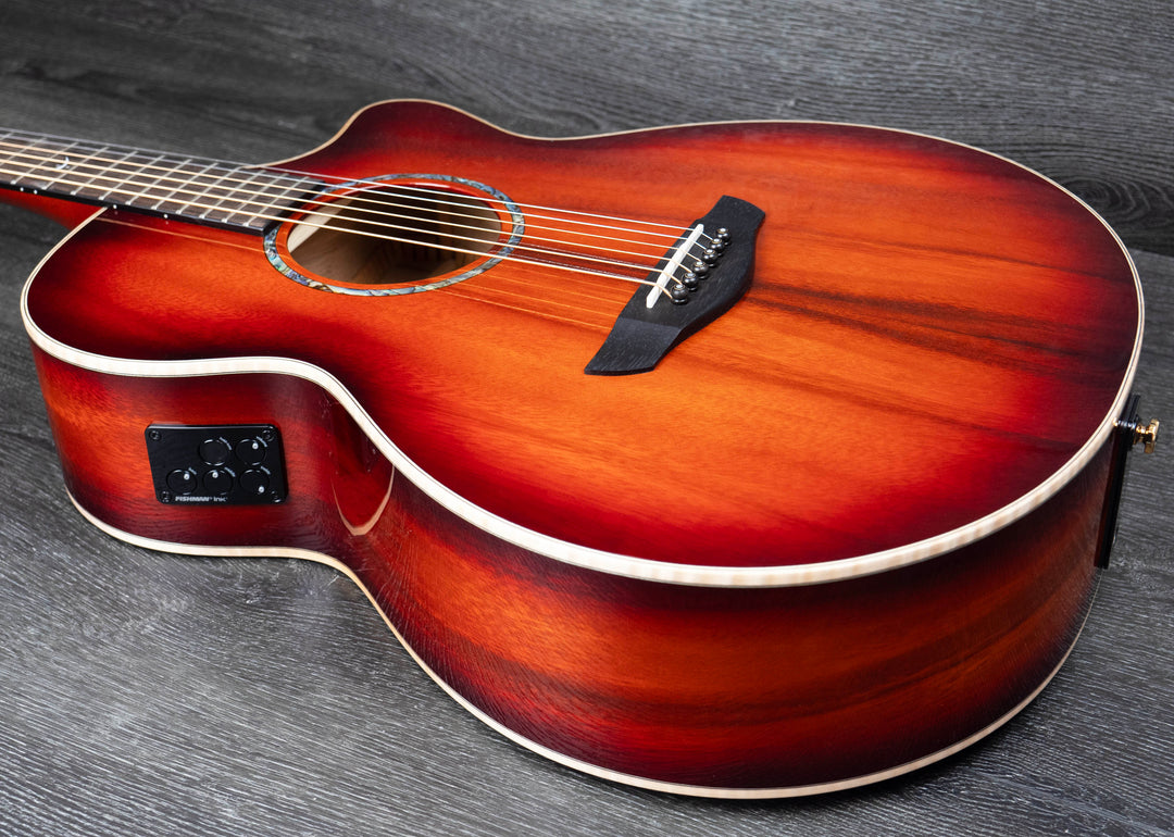 Faith Blood Moon Burst Venus Electro-Acoustic, All Solid Indonesian Trembesi