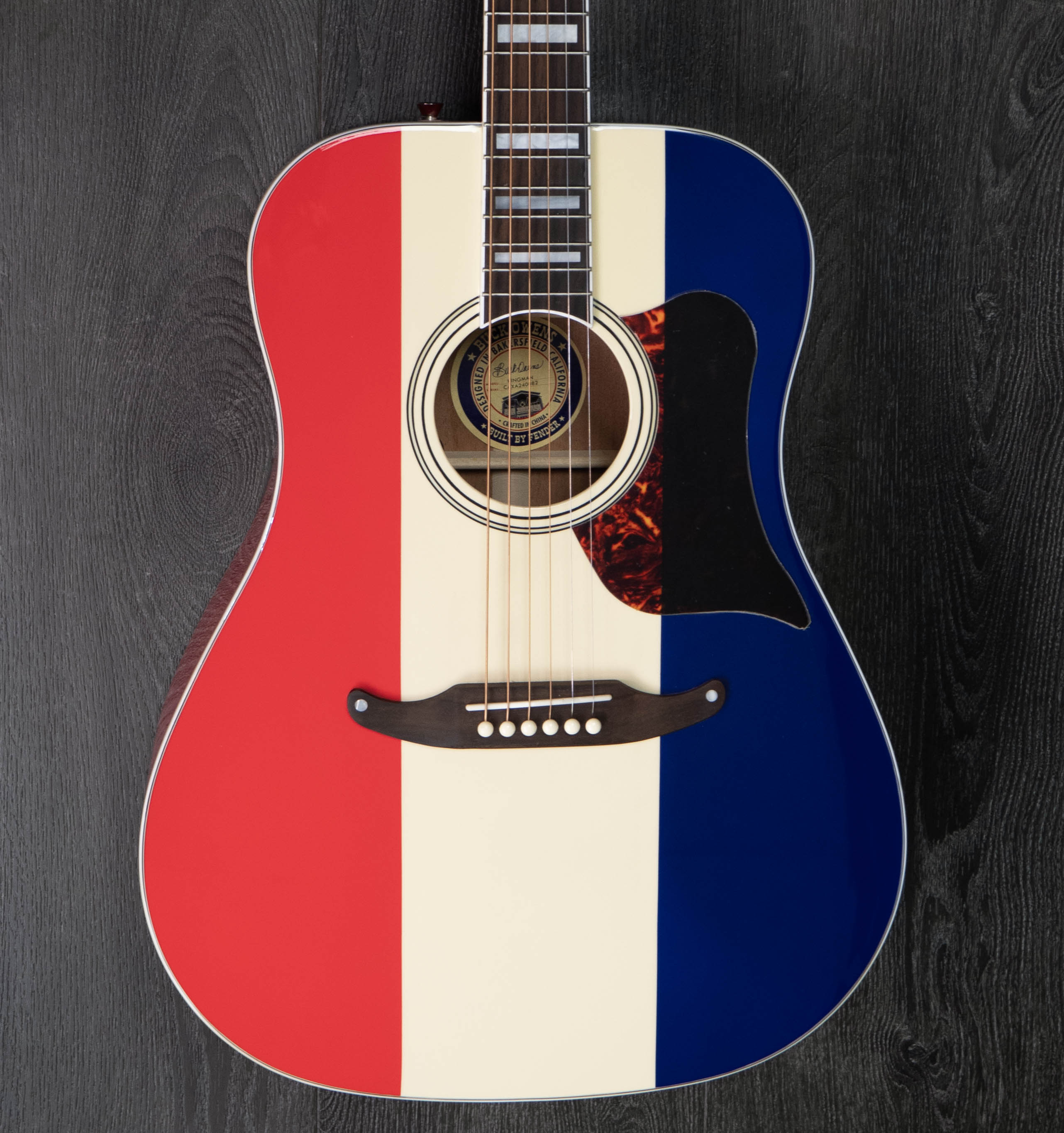 Fender Buck Owens Kingman with Case, Red White and Blue – A Strings
