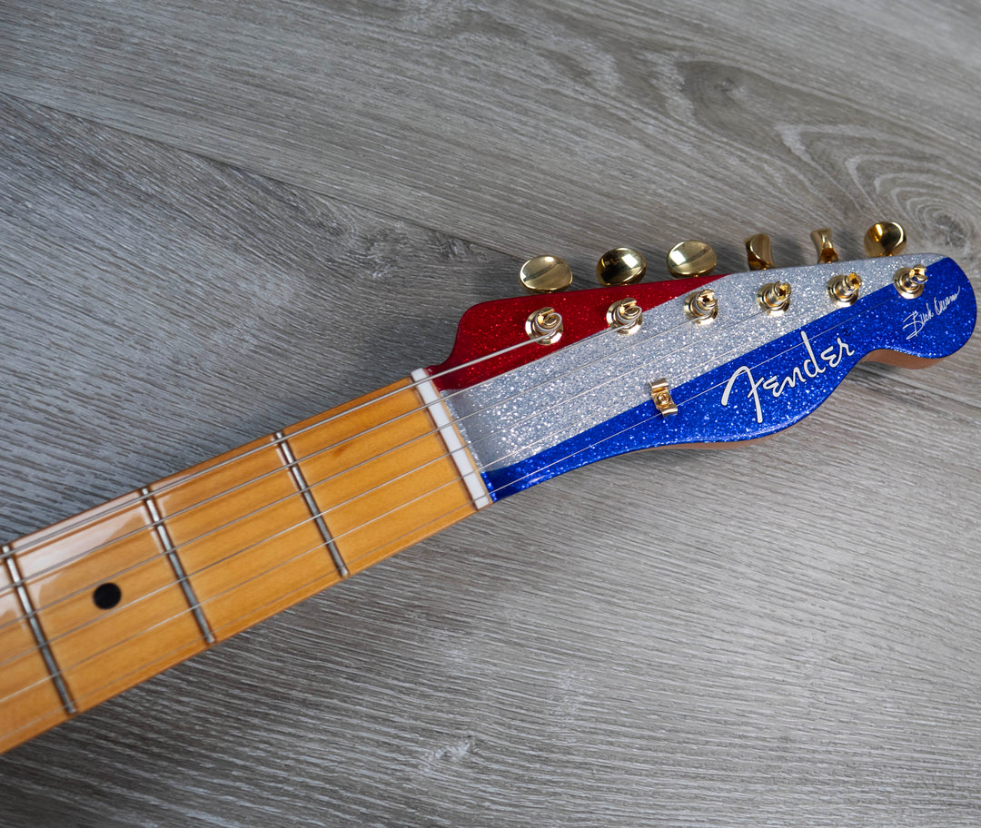 Fender Buck Owens Telecaster, Maple Fingerboard, Red, Silver and Blue Sparkle