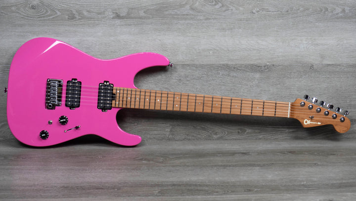 Charvel Pro-Mod DK24 HH 2PT CM, Caramelised Maple Fingerboard, Bubblegum Pink