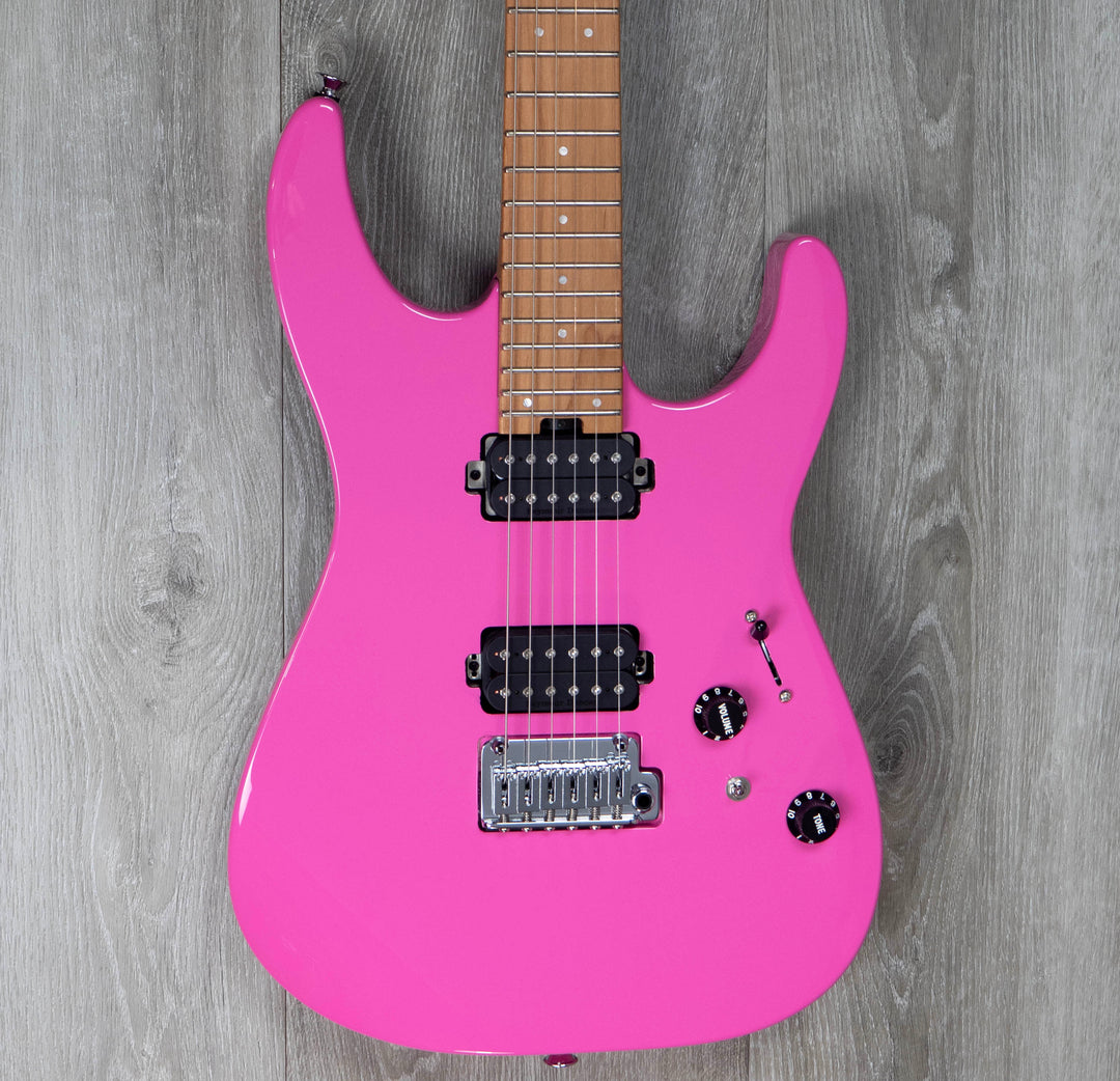 Charvel Pro-Mod DK24 HH 2PT CM, Caramelised Maple Fingerboard, Bubblegum Pink