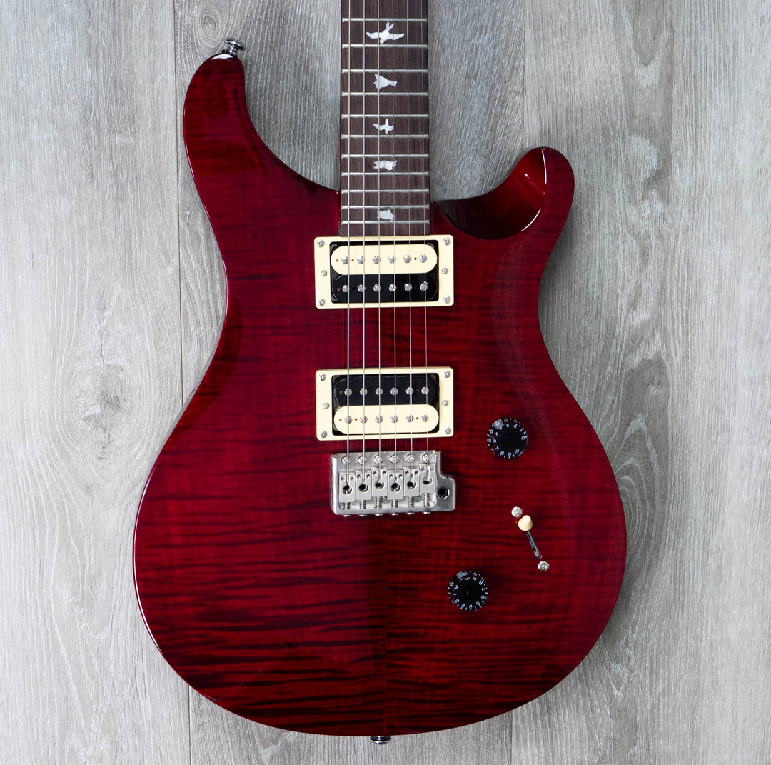 PRS SE Custom 24 de segunda mano, color rojo fuego