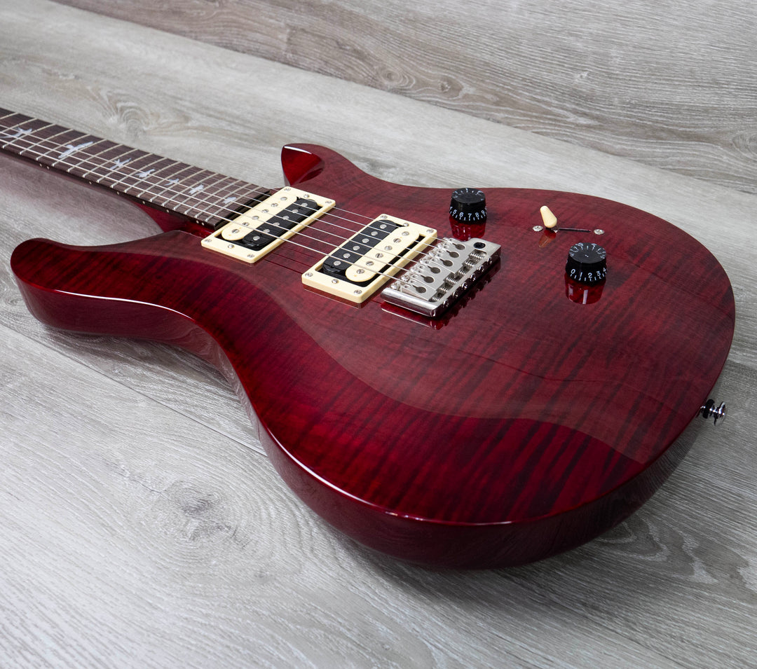 PRS SE Custom 24 de segunda mano, color rojo fuego