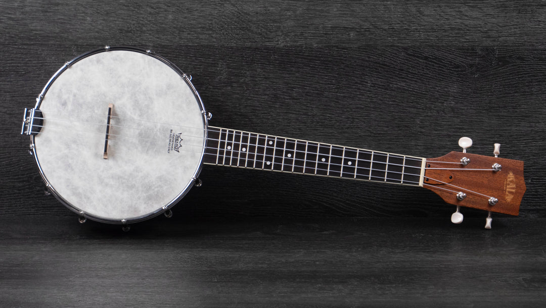 Kala Natural Mahogany Banjo Concert Ukulele with Bag