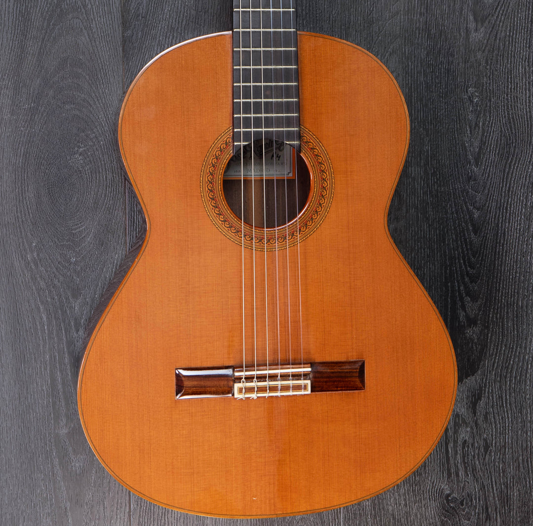 Pre Owned Ramirez R4 Classical Guitar, Solid Cedar Top, Indian Rosewood Back & Sides