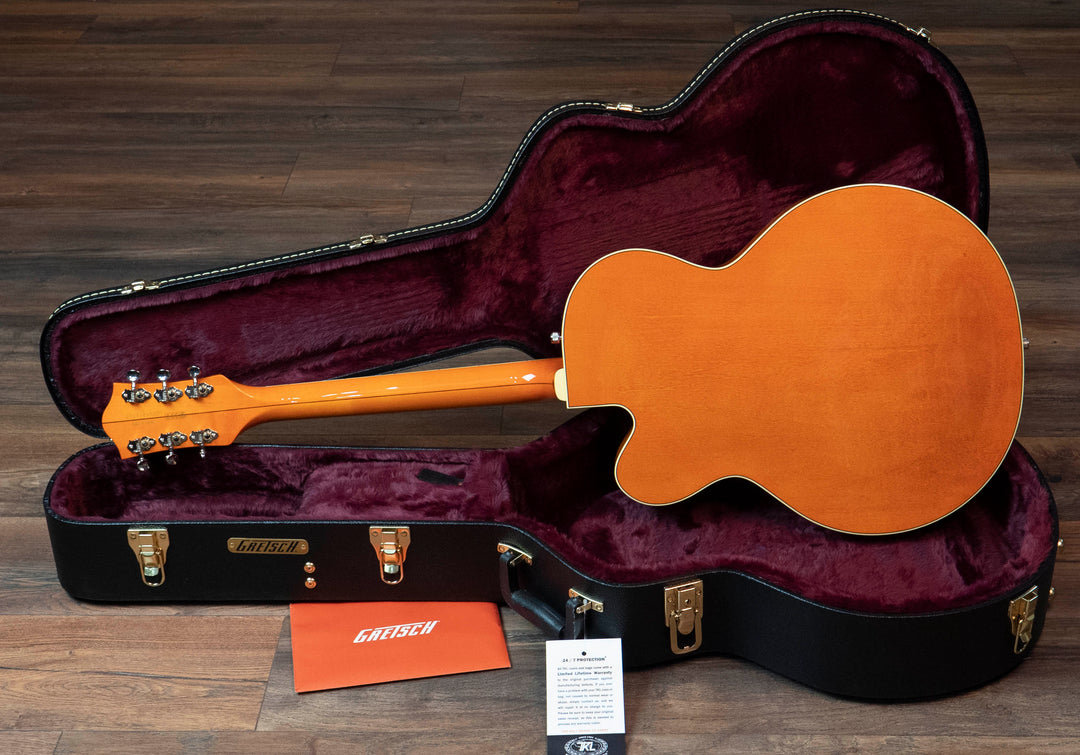 Gretsch G6120T-59 Vintage Select Edition '59 Chet Atkins Hollow Body with Bigsby, TV Jones, Vintage Orange Stain Lacquer