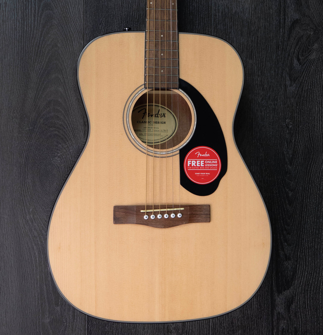 Fender CC-60SCE Concert, touche en noyer, naturel