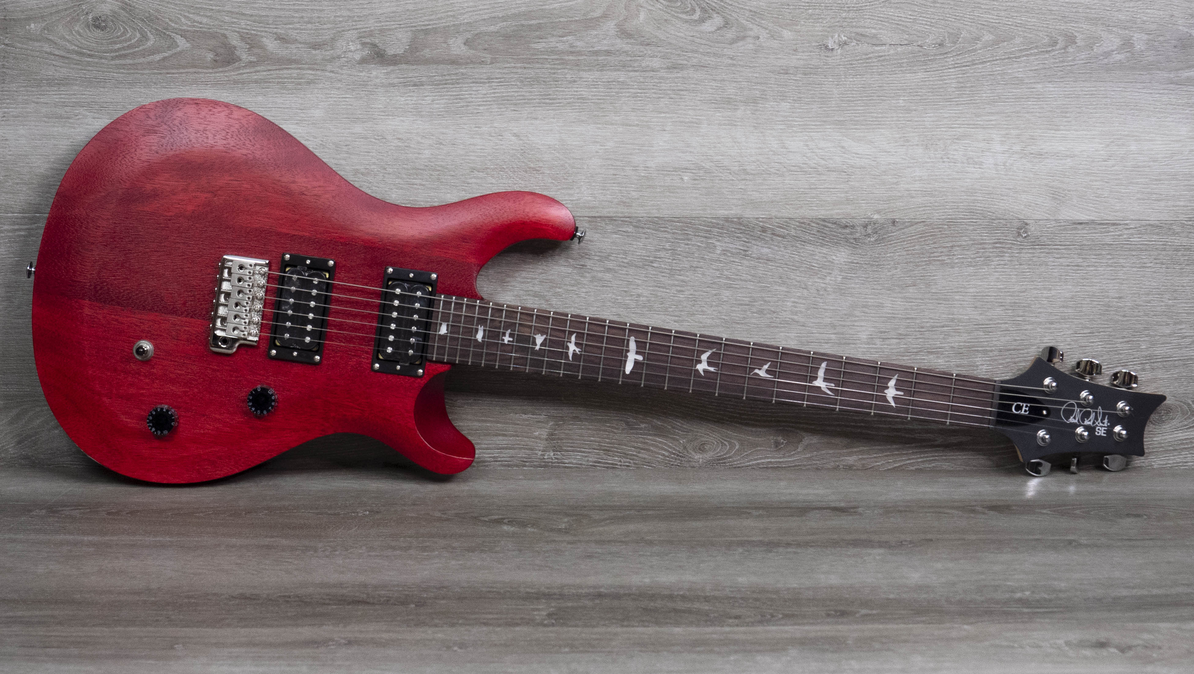 PRS SE CE24 Standard Satin, Vintage Cherry – A Strings