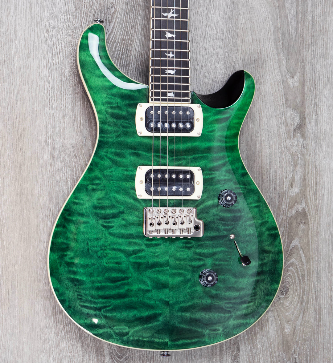PRS SE Custom 24 Quilt, Teal Black