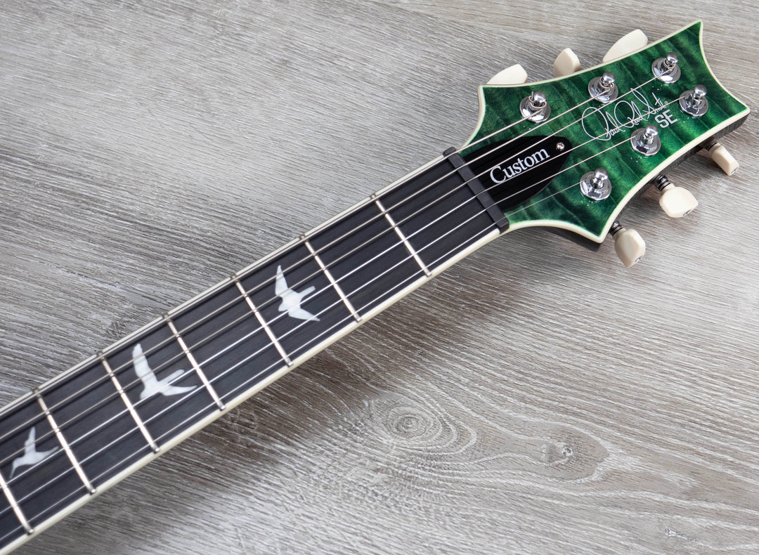 PRS SE Custom 24 Quilt, Teal Black