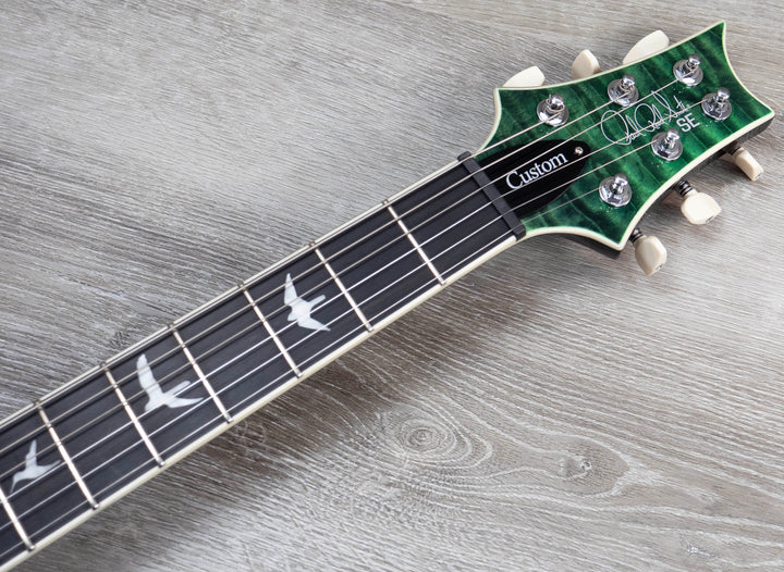 PRS SE Custom 24 Quilt, Teal Black