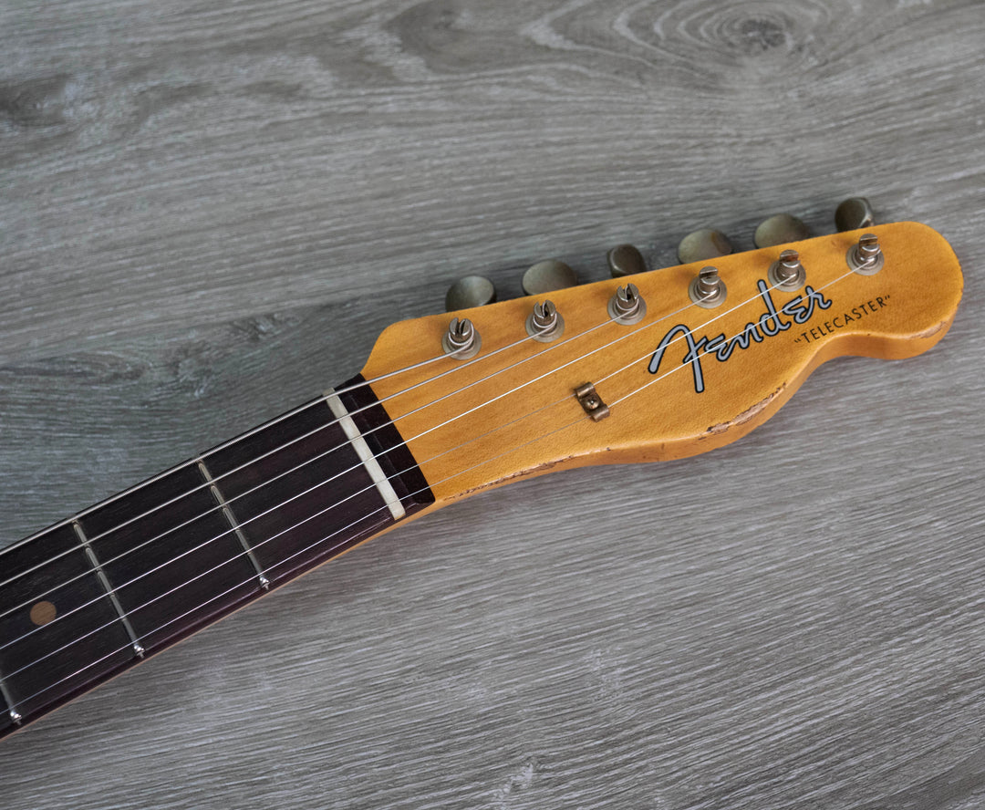 Fender Custom Shop 1960 Telecaster Custom Heavy Relic, Aged Lake Placid Blue over Chocolate 3-Colour Sunburst