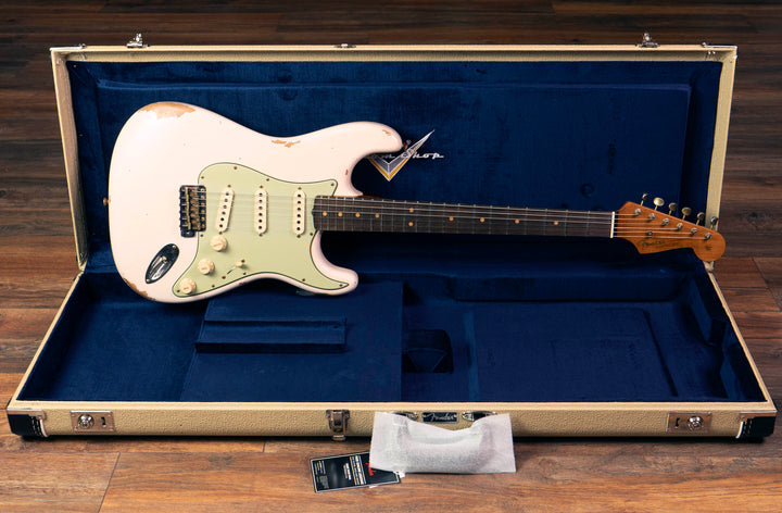 Fender Custom Shop Limited Edition '63 Stratocaster Relic, Rosewood Fingerboard, Roasted Maple Neck, Super Faded Aged Shell Pink