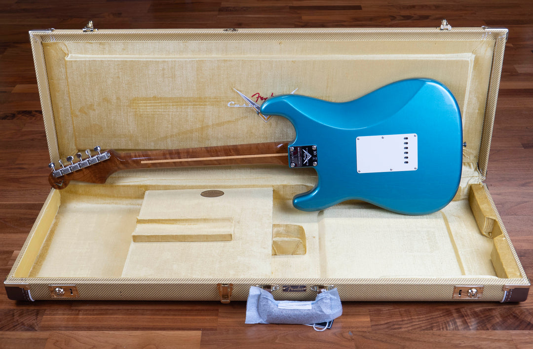 Fender Custom Shop Limited Edition Roasted Pine '56 Stratocaster, 3A Roasted Maple Neck, Deluxe Closet Classic, Teal Green Metallic