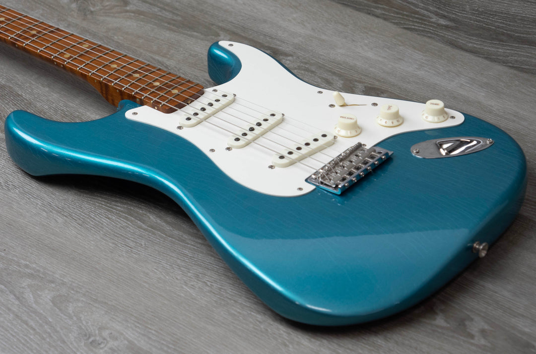 Fender Custom Shop Limited Edition Roasted Pine '56 Stratocaster, 3A Roasted Maple Neck, Deluxe Closet Classic, Teal Green Metallic