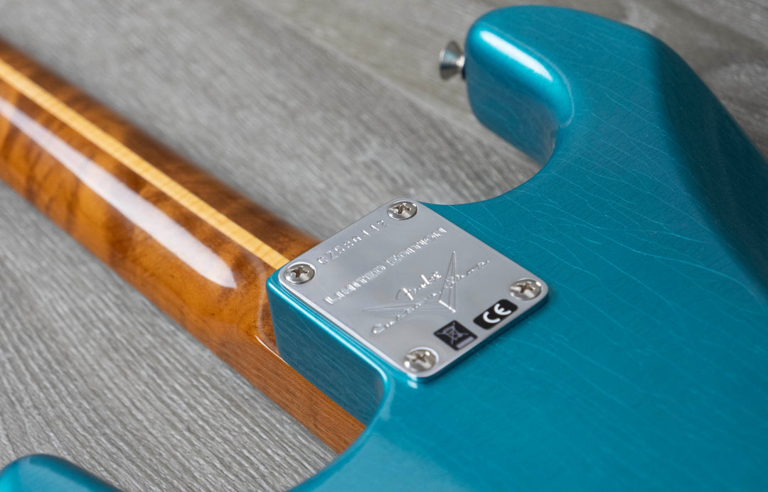 Fender Custom Shop Limited Edition Roasted Pine '56 Stratocaster, 3A Roasted Maple Neck, Deluxe Closet Classic, Teal Green Metallic