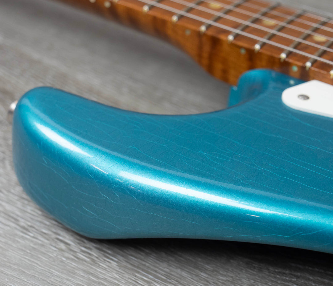Fender Custom Shop Limited Edition Roasted Pine '56 Stratocaster, 3A Roasted Maple Neck, Deluxe Closet Classic, Teal Green Metallic