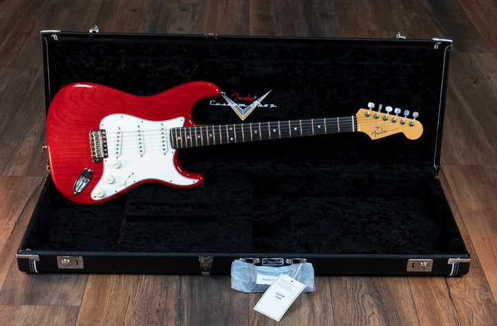 Fender Custom Shop American Custom Stratocaster d'occasion, Crimson Transparent, NOS