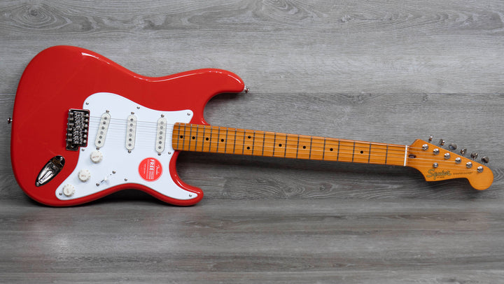 Squier Classic Vibe 50s Stratocaster, diapasón de arce, color rojo fiesta