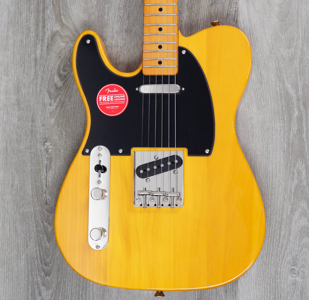 Squier Classic Vibe 50s Telecaster pour gaucher, touche en érable, couleur caramel