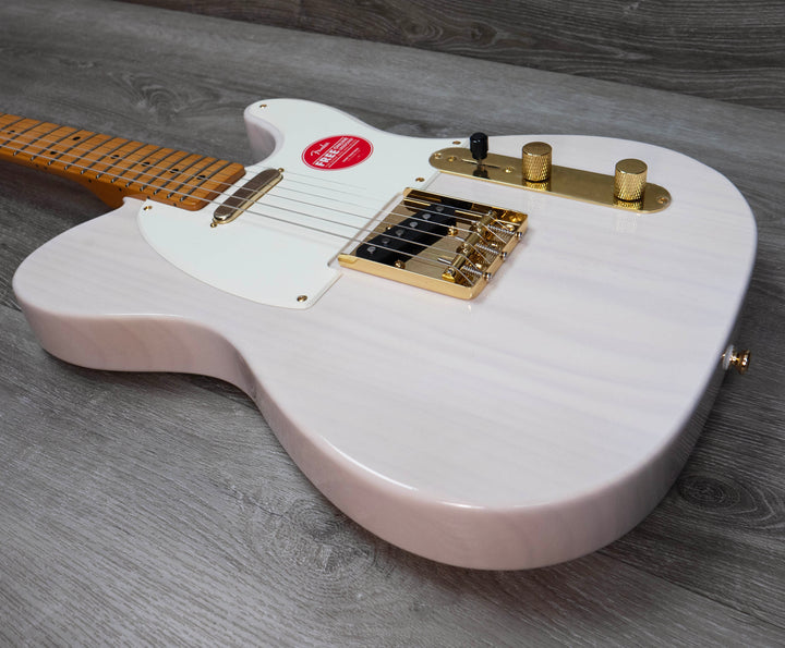 Squier FSR Classic Vibe '50s Telecaster, Maple Fingerboard, Parchment Pickguard, Gold Hardware, White Blonde