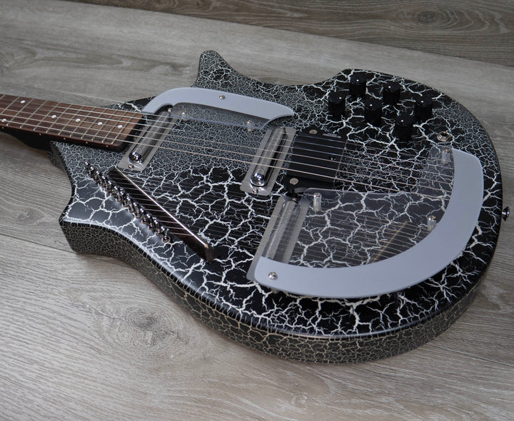 Danelectro Electric Sitar, Black Crackle