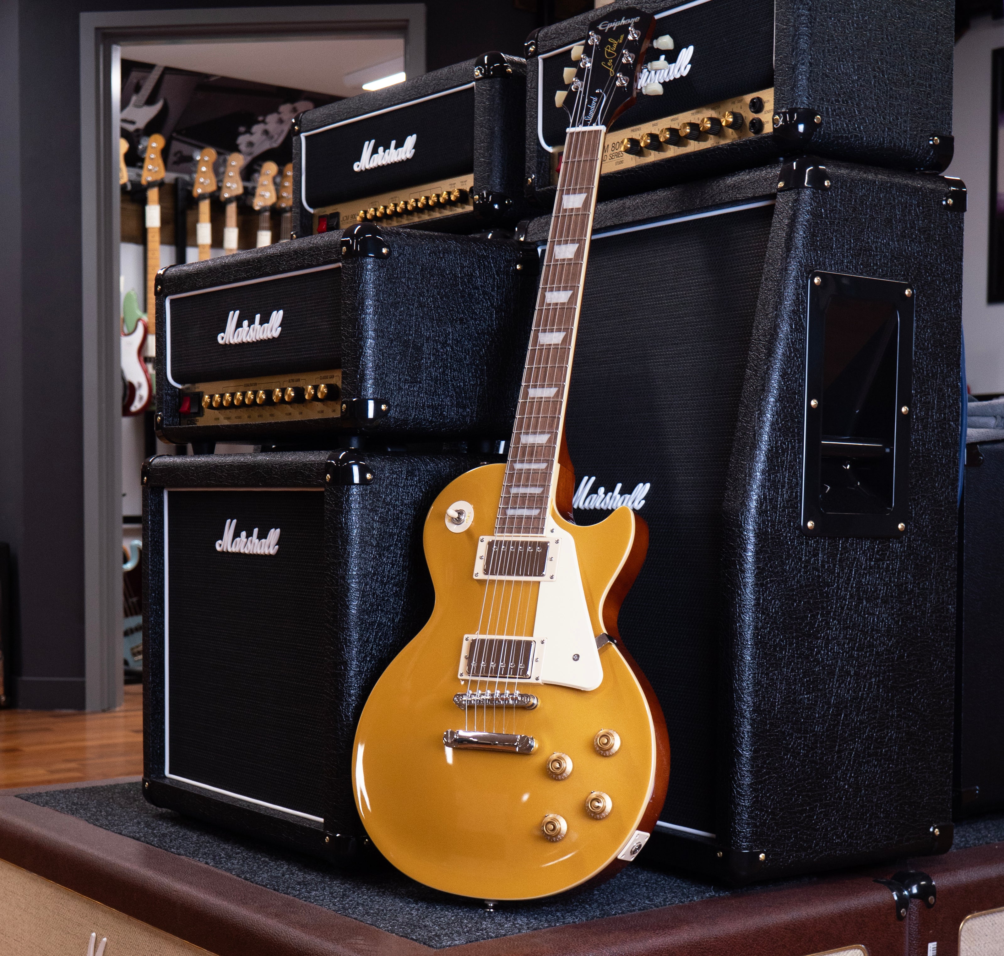 Epiphone Les Paul Standard 50s, Metallic Gold – A Strings