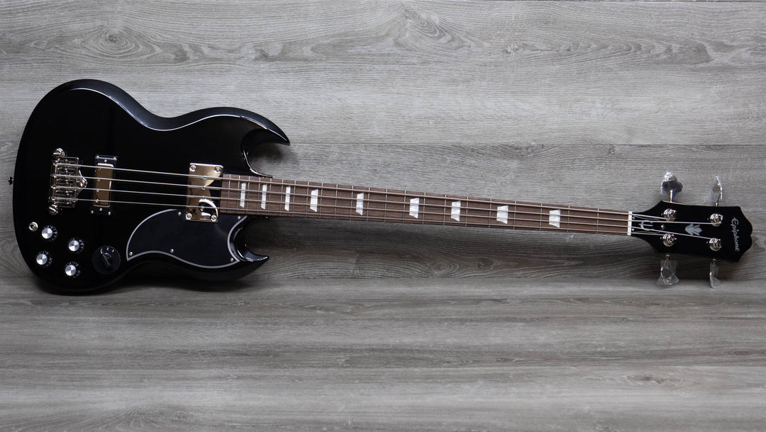 Epiphone EB-3 Bass Guitar, Ebony – A Strings