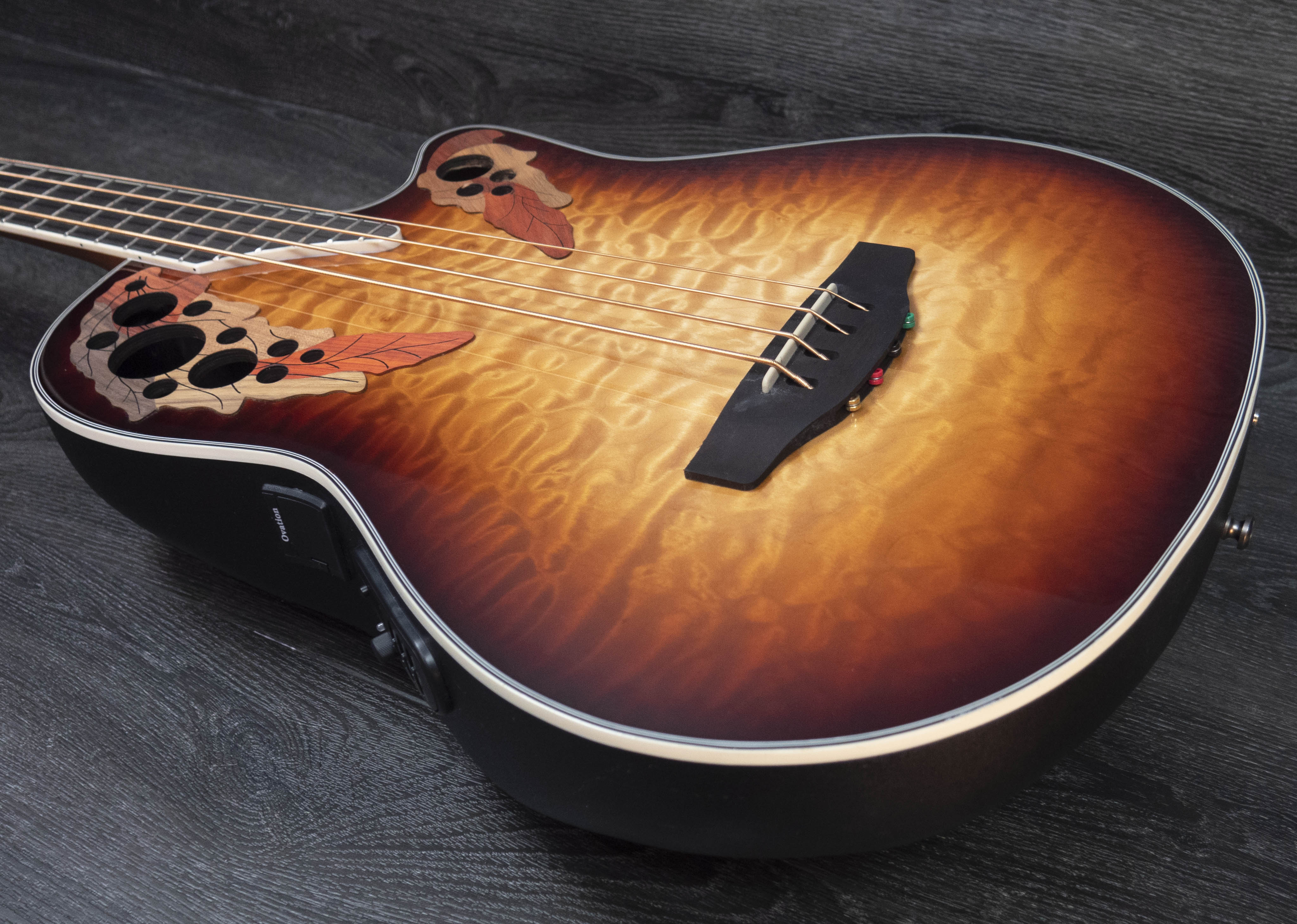 Ovation Celebrity Electro Bass CEB44X-7C, Mid Depth, Cognac Burst