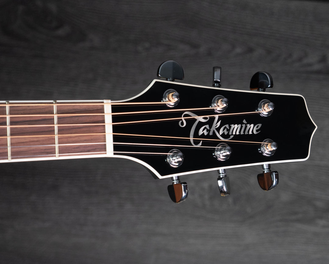 Guitarra acústica Takamine EF341SC Dreadnought, tapa de cedro, brillo negro