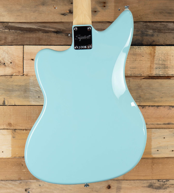 Squier Paranormal Electric VI, Laurel Fingerboard, Parchment Pickguard, Matching Headstock, Daphne Blue