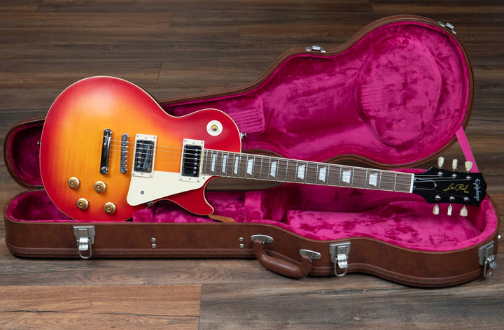 Epiphone 1959 Les Paul Standard avec étui, Dark Cherry Burst