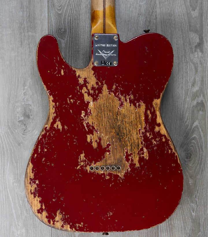 Fender Custom Shop Limited Edition '50s Cocked Wah Pine Esquire, Super Heavy Relic, 1-Piece Maple Neck, Aged Cimarron Red