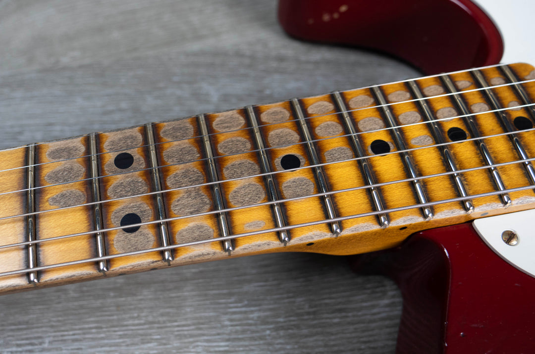 Fender Custom Shop Limited Edition '50s Cocked Wah Pine Esquire, Super Heavy Relic, 1-Piece Maple Neck, Aged Cimarron Red