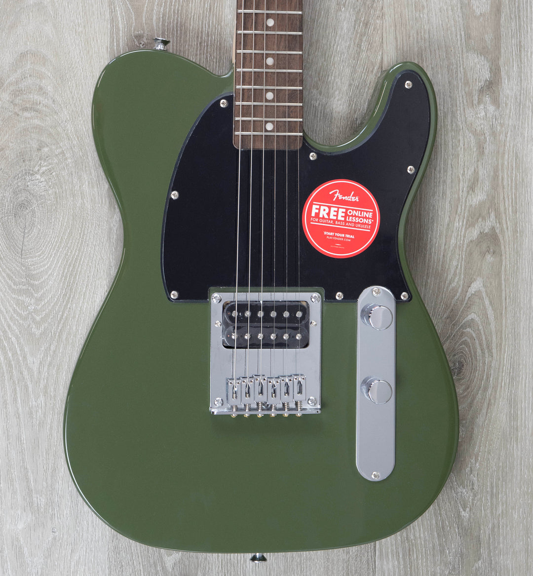 Squier Sonic Esquire H, Laurel Fingerboard, Black Pickguard, Olive