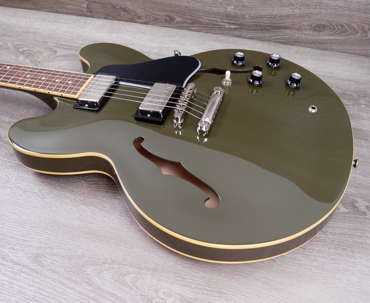 Epiphone ES-335, Olive Drab w/ Gigbag