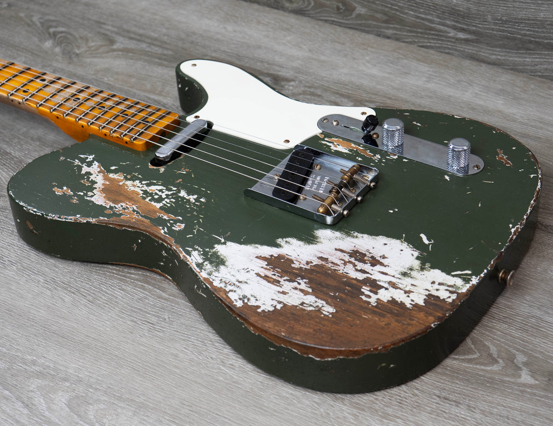 Fender Custom Shop Limited Edition Roasted Pine Double Esquire, Super Heavy Relic, Olive Green