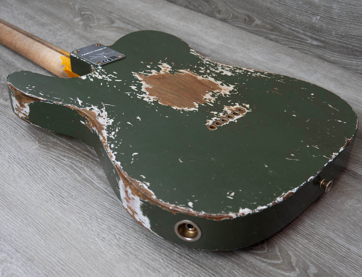 Fender Custom Shop Limited Edition Roasted Pine Double Esquire, Super Heavy Relic, Olive Green