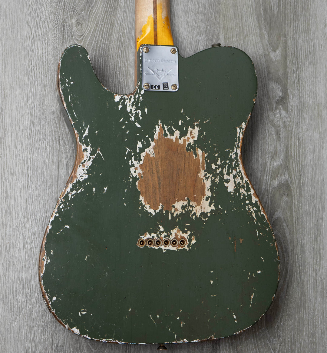 Fender Custom Shop Limited Edition Roasted Pine Double Esquire, Super Heavy Relic, Olive Green